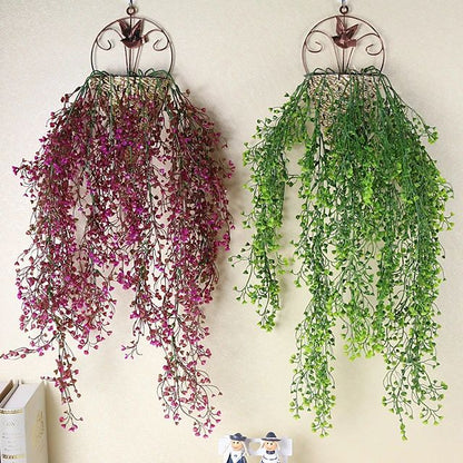 Flores dichondras colgantes