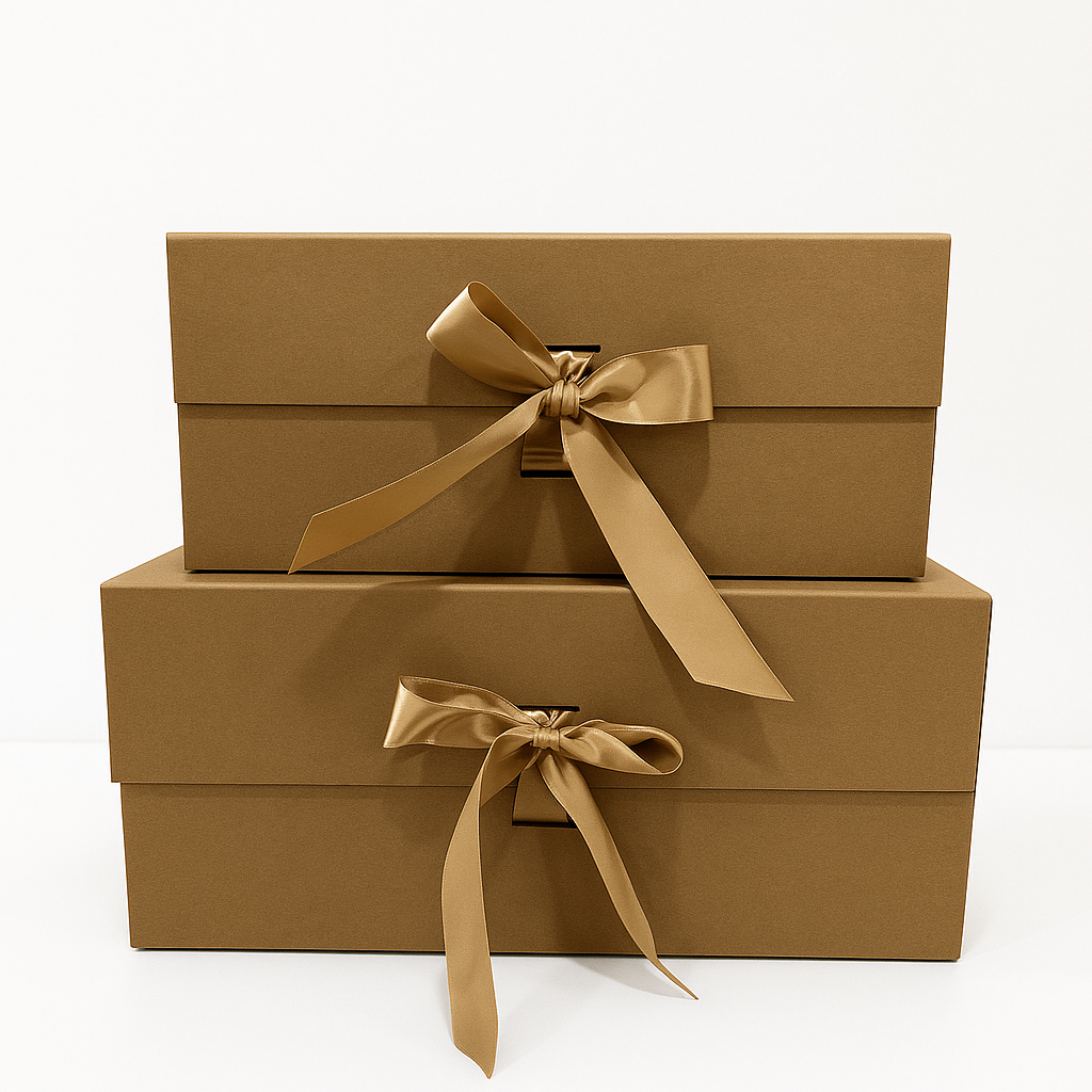 Caja de regalo imantada con lazo JUMBO