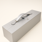 Caja tipo maletín para botellas