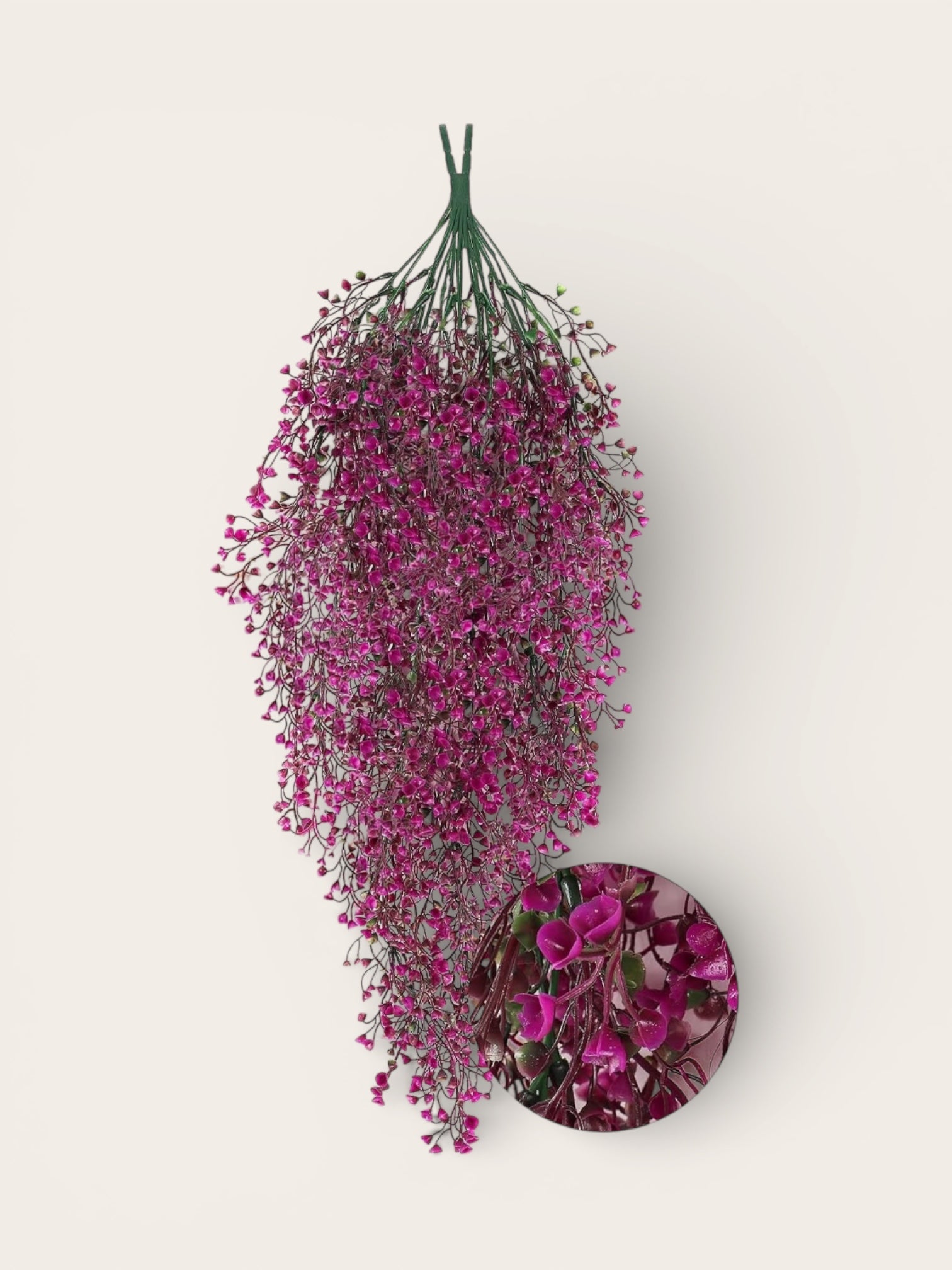 Flores dichondras colgantes