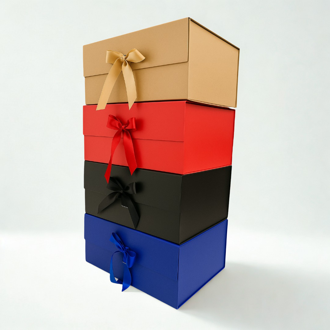 Caja de regalo imantada con lazo JUMBO