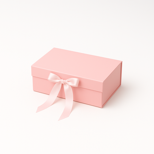 Caja de regalo imantada con lazo